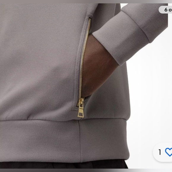 NEW Nike Air Jordan Remastered 1/4 Zip Grey Pullover Size Medium - Picture 5 of 14